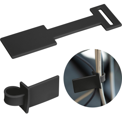 Picture of SILICONE CABLE ORGANIZER ARNALDO in Black