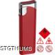Picture of ELECTRONIC PLASTIC LIGHTER in Red