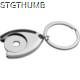 Picture of METAL TROLLEY CHIP KEYRING in Silver