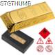 Picture of GOLD BAR AUTOMATIC LIGHTER in Gold