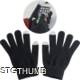 Picture of TOUCH SCREEN ACRYLIC GLOVES in Black