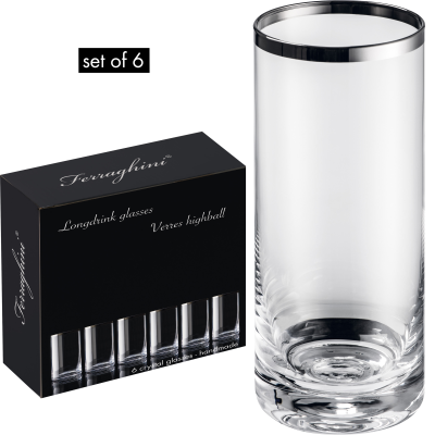 Picture of SET OF 6 CRYSTAL LONG DRINK GLASS