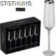 Picture of SET OF 6 CRYSTAL CHAMPAGNE GLASS MOUTH-BLOWN & DISHWASHER SAFE