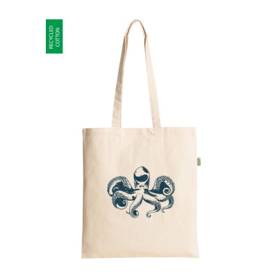 Picture of INTREPID RECYCLED PREMIUM 8OZ CANVAS SHOPPER TOTE BAG with Shoulder Handles Bag Size 380X420mm