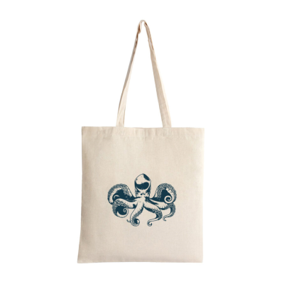 Picture of ORGANIC LONG HANDLE COTTON SHOPPER TOTE BAG in Natural Colour