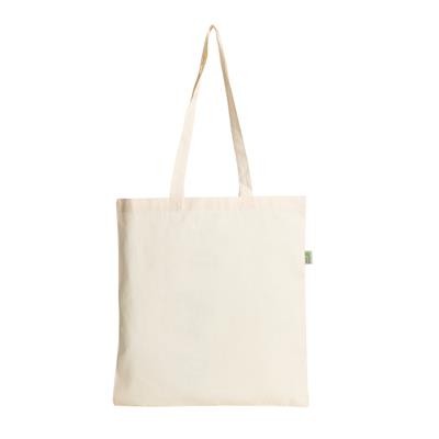 Picture of INVINCIBLE 5OZ NATURAL REUSABLE RECYCLED SHOPPER COTTON BAG.