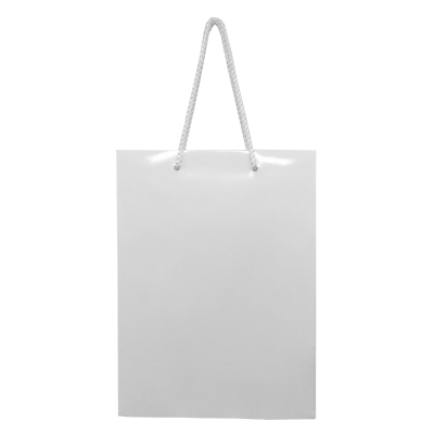 Picture of VICTORY GLOSS LAMINATED PAPER CARRIER BAG with Rope Handles.