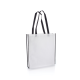 Picture of VIRGINIA NON WOVEN PP TOTE BAG in White with Black Colour Handles & Trim