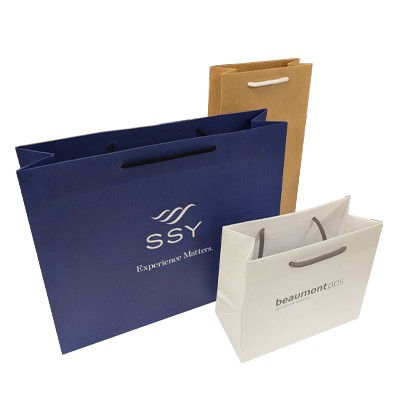 Picture of AMETHYST MATT LAMINATED PAPER CARRIER BAG with Ribbon or Rope Handle