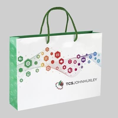 Picture of DRIVER LUXURY PAPER CARRIER BAG with Gloss Finish & Shoulder Rope Handles