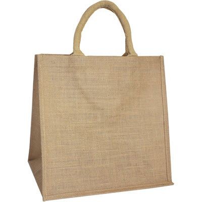 Picture of MAJESTIC LARGE SIZE JUTE SHOPPER TOTE BAG in Natural Sustainable Jute