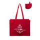 Picture of RED FELT TOTE BAGS with Long Handles & Gusset