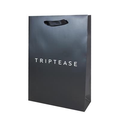 Picture of SERPAH LUXURY PAPER CARRIER BAG with Gloss Finish & Short Ribbon Handles.