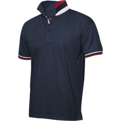 Picture of CLIQUE NEWTON COMFORTABLE COTTON POLO SHIRT with Three Colour Contrast Side Collar