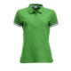 Picture of COTTON POLO with a Three Colour Contrast at Reversed Side Collar, Necktape & at Sleeve Cuffs