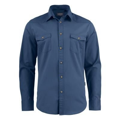Picture of HARVEST TREEMORE TWILL SHIRT in Classic Denim Style Cut.