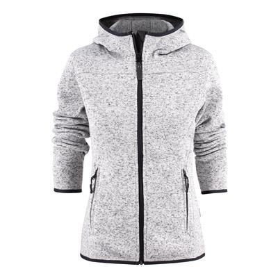 Picture of HARVEST SANTA-ANA LADIES HEAVY KNIT FLEECE JACKET in Grey.