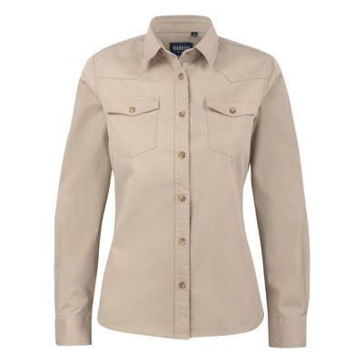 Picture of HARVEST TREEMORE LADIES TWILL SHIRT in Classic Denim Style Cut.