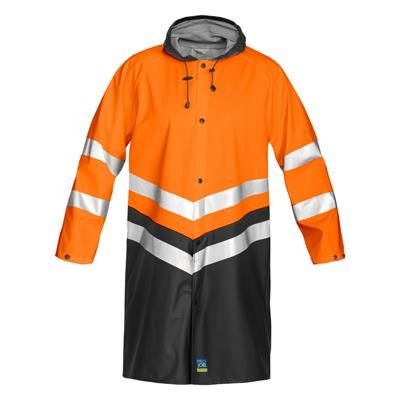 Picture of PROJOB HIGH VISIBILITY REFLECTIVE SAFETY RAIN JACKET.