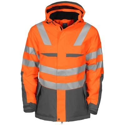 Picture of WIND AND WATERPROOF PADDED HIGH VISIBILITY REFLECTIVE JACKET.