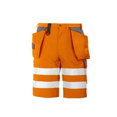 Picture of PROJOB HIGH VISIBILITY REFLECTIVE WORK SAFETY SHORTS.