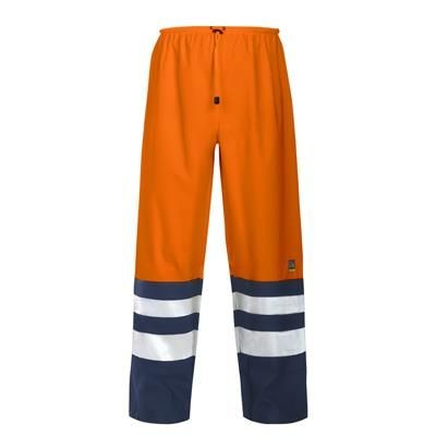 Picture of PROJOB HIGH VISIBILITY REFLECTIVE SAFETY RAIN TROUSERS.