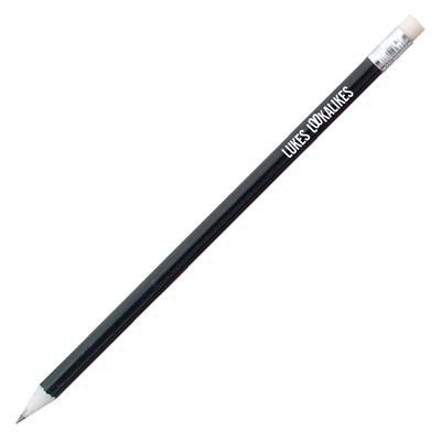 Picture of RECYCLED NEWSPAPER PENCIL SET in Black