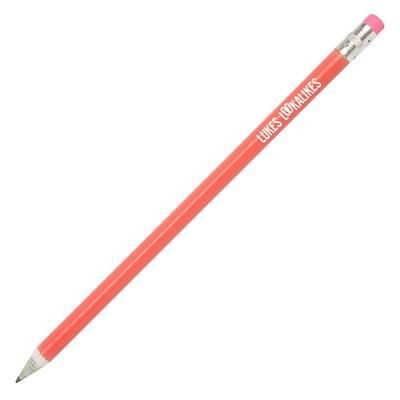 Picture of RECYCLED NEWSPAPER PENCIL SET in Pink