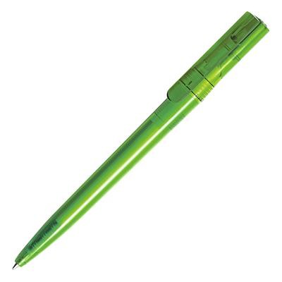 Picture of SURFER TRANS RPET BALL PEN in Green.
