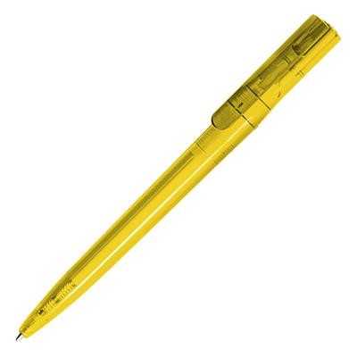 Picture of SURFER TRANS RPET BALL PEN in Yellow.