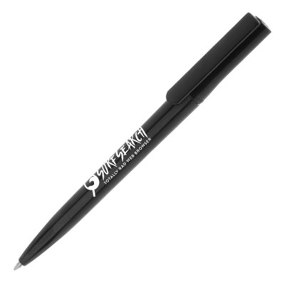 Picture of SURFER SOLID RPET BALL PEN in Black.