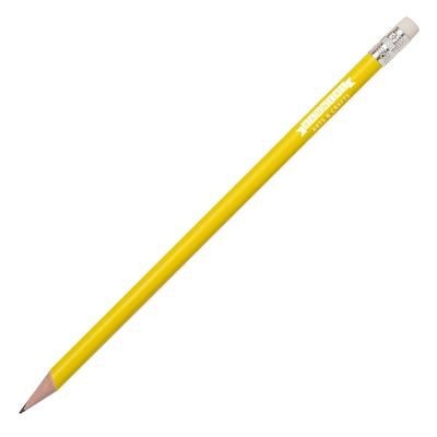 Picture of RECYCLED PLASTIC PENCIL in Yellow