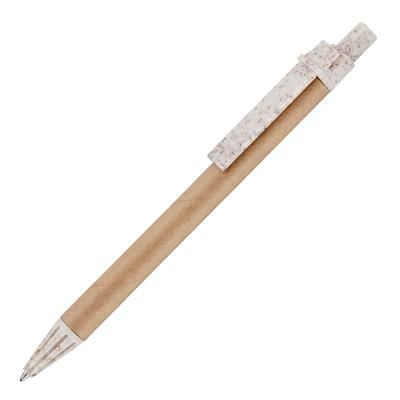 Picture of JURA CARD BALL PEN WITH WHEAT TRIM.