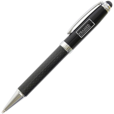 Picture of CARBON FIBRE SOFT STYLUS  BALL PEN.