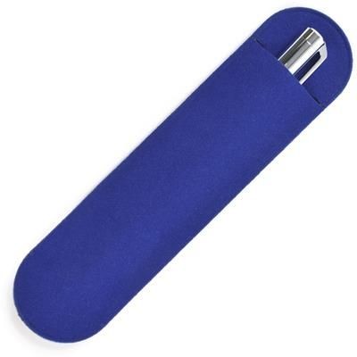 Picture of SINGLE VELVETEEN PEN POUCH in Blue