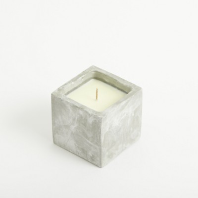 Picture of SMALL CONCRETE POT CANDLE.