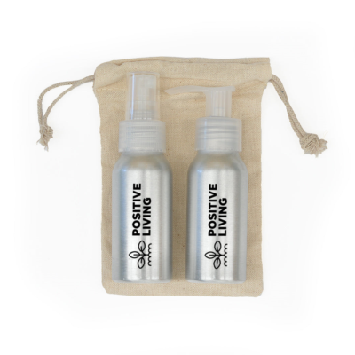 Picture of TRAVEL KIT - 2 x 50ML ALUMINIUM METAL BOTTLES