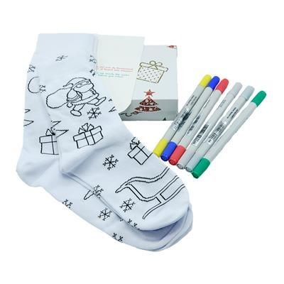 Picture of COLOUR YOUR OWN SOCKS