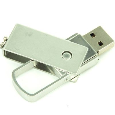 Picture of FOLDING METAL USB FLASH DRIVE MEMORY STICK in Silver