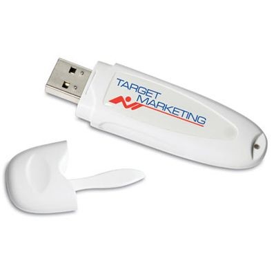 Picture of USB FLASH DRIVE MEMORY STICK in White.