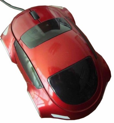 Picture of CAR SHAPE USB OPTICAL COMPUTER MOUSE in Red