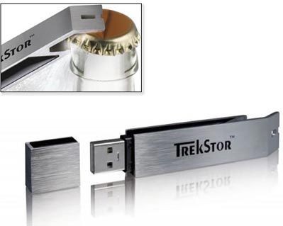 Picture of USB FLASH DRIVE MEMORY STICK & BOTTLE OPENER in Silver