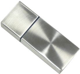 Picture of USB FLASH DRIVE METAL MEMORY STICK in Silver.