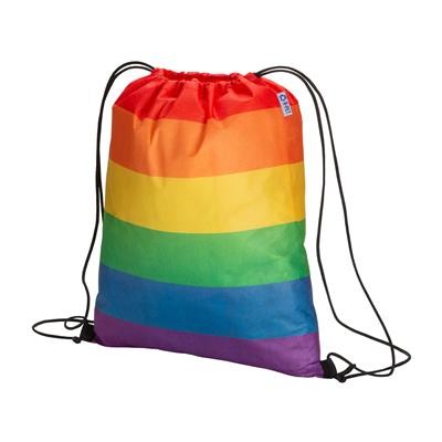 Picture of PRIDE 70G-M2 R-PET RAINBOW BACKPACK RUCKSACK.