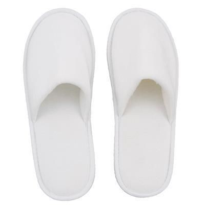 white towelling slippers