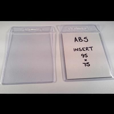 Picture of 18MM HEADED CLEAR TRANSPARENT PVC BODIED PORTRAIT ID BADGE HOLDER.