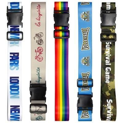 printed luggage straps