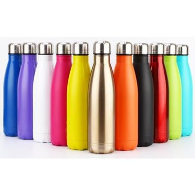 Picture of DOUBLE WALLED STAINLESS STEEL METAL THERMAL SPORTS BOTTLE