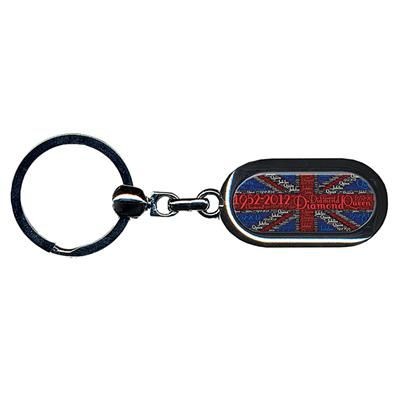 Picture of RECTOVAL DOUBLE SIDED DELUXE CHAIN KEYRING.