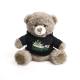 Picture of 20CM MOCHA CATHERINE BEAR with Printed Black Hoody